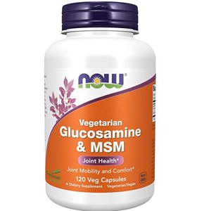 مکمل گلوکزامین و ام اس ام 120 عددی ناو NOW Glucosamine & MSM