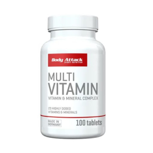مکمل 100 کپسولی مولتی ویتامین بادی اتک BODY ATTACK