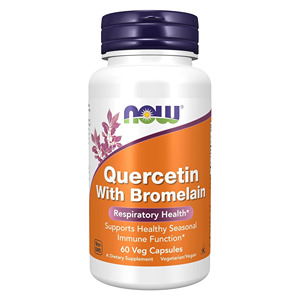 کپسول کوئرستین و بروملین ناو 60 عددی NOW Quercetin Bromelain