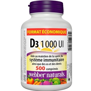 مکمل ویتامین دی 500 عددی وبر نچرالز Webber Vitamin D3 1000IU