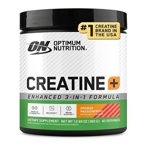پودر کراتین ۳ در ۱ اپتیموم نوتریشن پلاس افزایش قدرت، انرژی و ریکاوری
