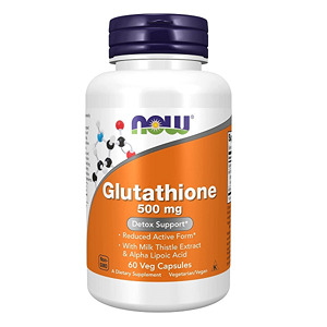 کپسول گلوتاتیون ناو 500 میلی گرم 60 عدد NOW Glutathione