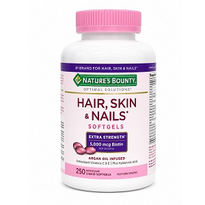 مکمل سافت ژل تقویت پوست و مو و ناخن 250 عددی نیچرز بونتی Nature's Bounty
