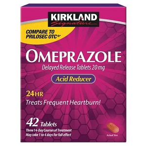قرص امپرازول ۲۰ میلی‌گرم کرکلند سیگنچر ۴۲ عددی Kirkland Omeprazole 20mg