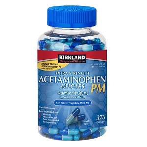 کپسول مسکن کرکلند 375 عددی Kirkland Acetaminophen PM