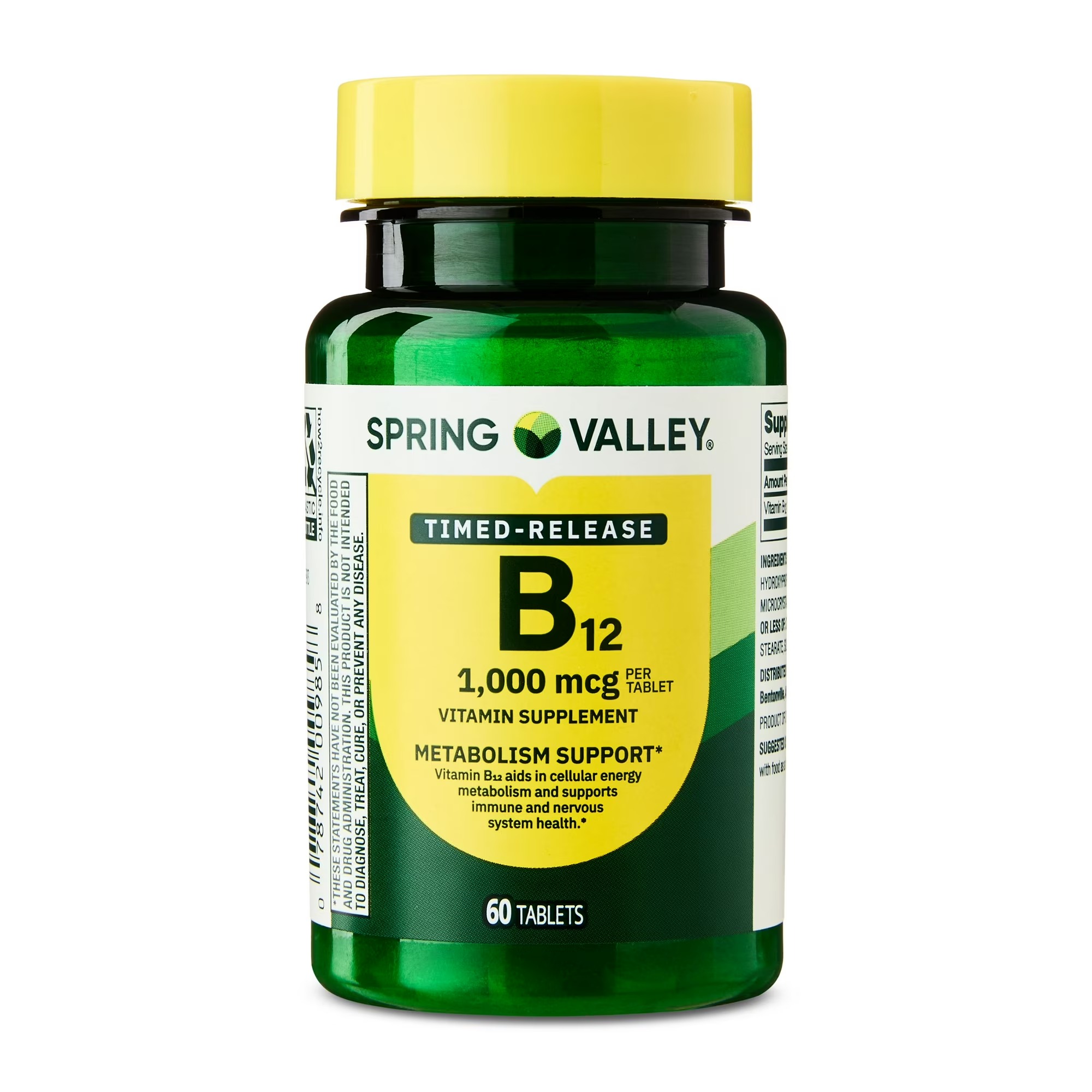 قرص 60 عددی ویتامین B12 اسپرینگ والی Spring Valley