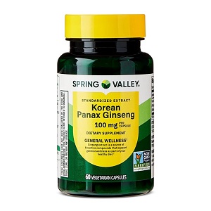 کپسول گیاهی جینسینگ پاناکس کره ای اسپرینگ والی 60 عددی Spring Valley