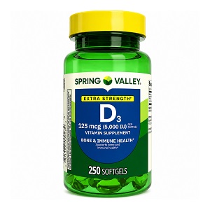 سافت ژل ویتامین D3 اسپرینگ ولی 250 عددی Spring Valley