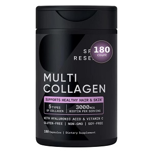 مکمل کمپلکس مولتی کلاژن اسپرت ریسرچ ۱۸۰ عددی Sports Research Multi Collagen Complex
