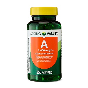 سافت ژل ویتامین A اسپرینگ والی 250 عددی Spring Valley