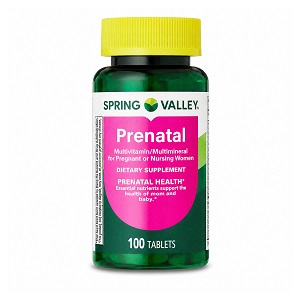 قرص مولتی ویتامین پریناتال اسپرسنگ ولی 100 عددی Spring Valley