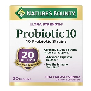 کپسول پروبیوتیک ۱۰ نیچرز بونتی 30 عددی Nature’s Bounty